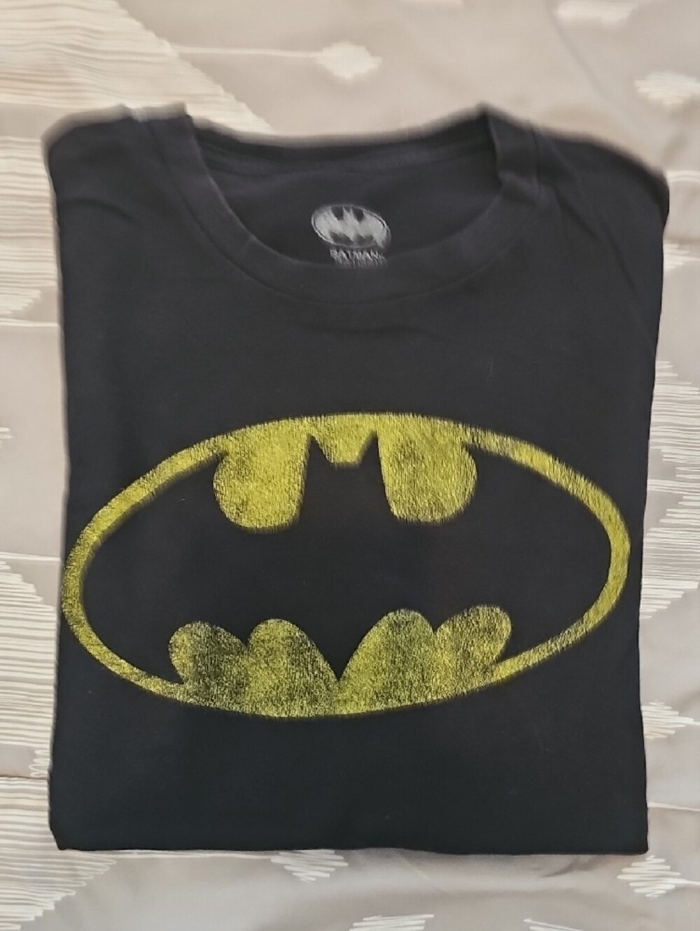 Black Batman Logo Graphic Tee - Men's Cotton T-Shirt